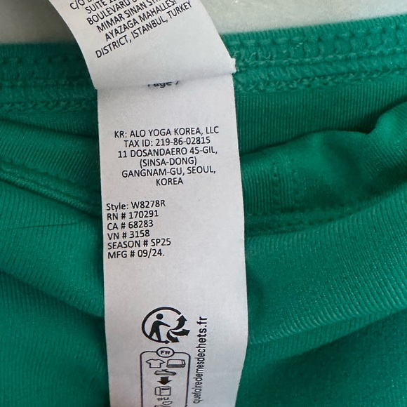 NWOT Alo Yoga Airbrush Streamlined Tennis Dress Spruce Green XXS - Picture 11 of 14